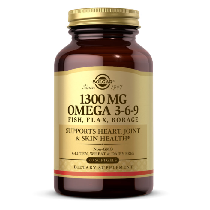 Omega 3-6-9 1300mg - 60 softgels — офіційна ціна та характеристики