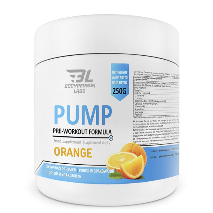 Pre-Workout Formula - 250g Orange — офіційна ціна та характеристики