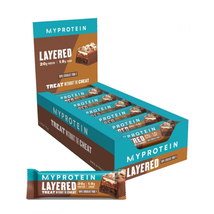 Layered Bar - 12x60g Triple Chocolate Fudge — офіційна ціна та характеристики