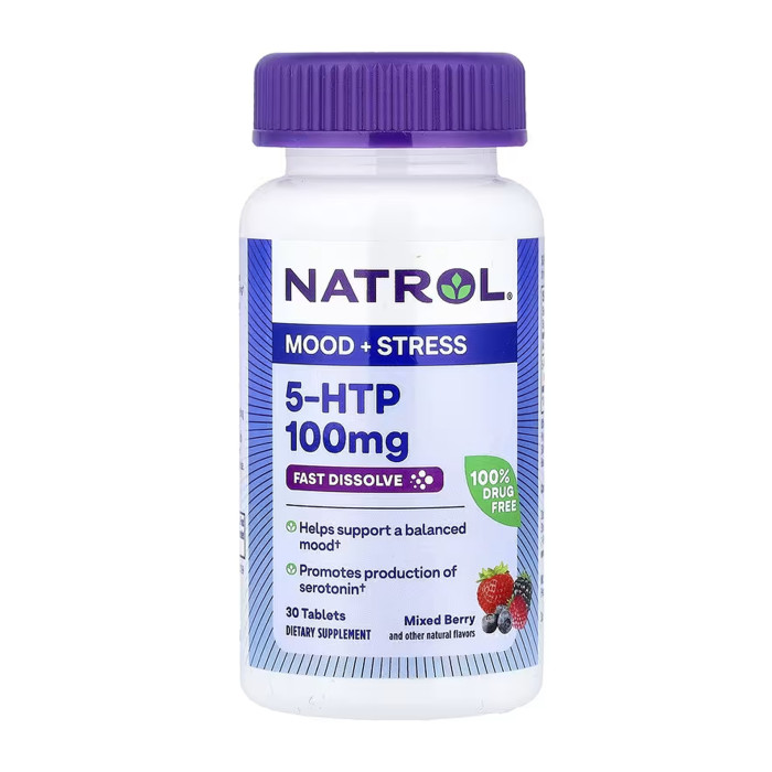 5-HTP 100mg Fast Dissolve - 30 tabs — офіційна ціна та характеристики