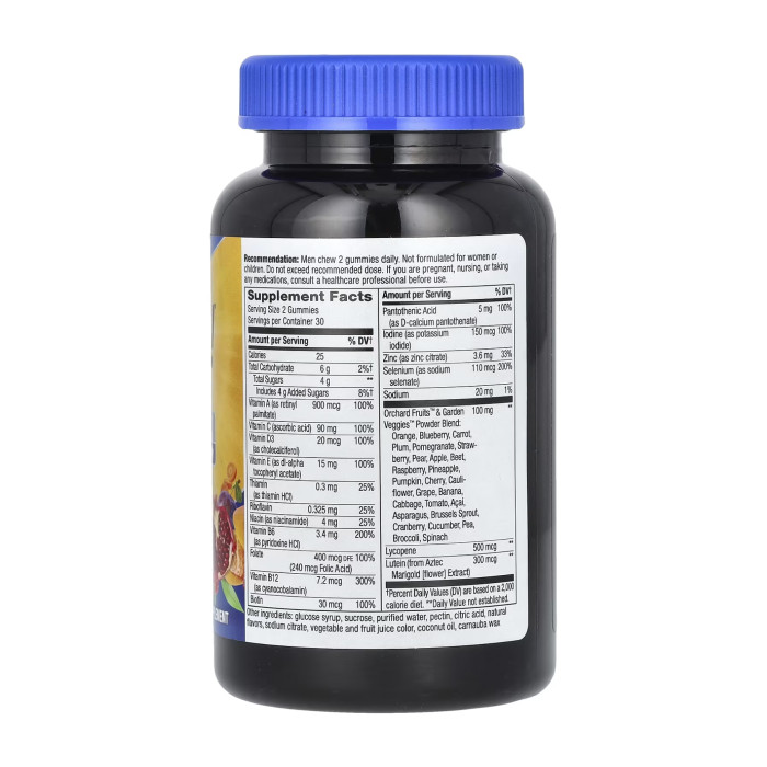Men's 50+ Multivitamin - 60 gummies — офіційна ціна та характеристики