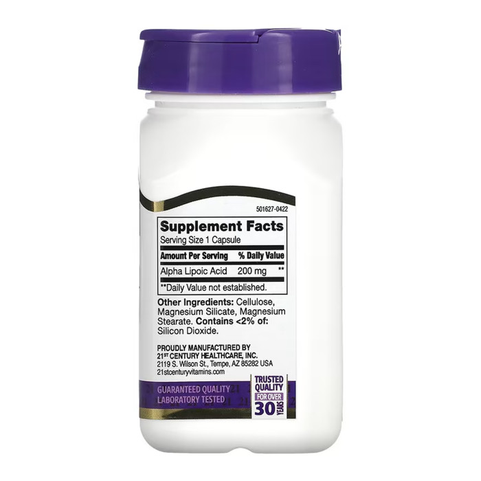 Alpha Lipoic Acid 200 mg - 60 caps — офіційна ціна та характеристики