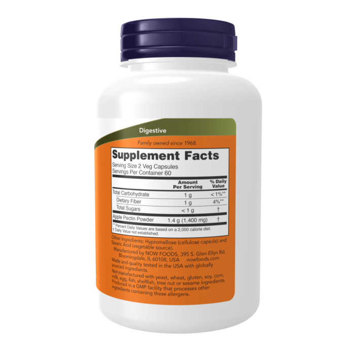 Apple Pectin 700mg - 120 vcaps — офіційна ціна та характеристики