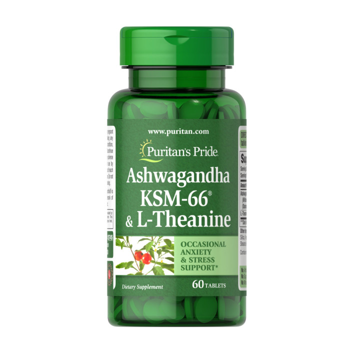 Ashwagandha KSM-66® & L-Theanine - 60 tabs — офіційна ціна та характеристики