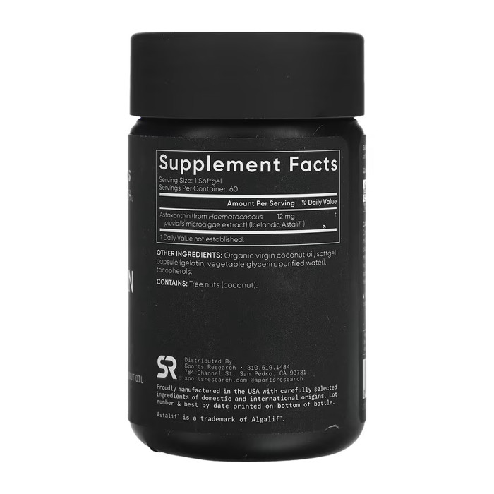 Astaxanthin 12mg - 60 softgels — офіційна ціна та характеристики