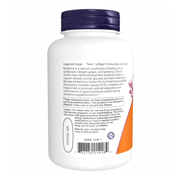Berberine Glucose Support - 90 sgels — офіційна ціна та характеристики