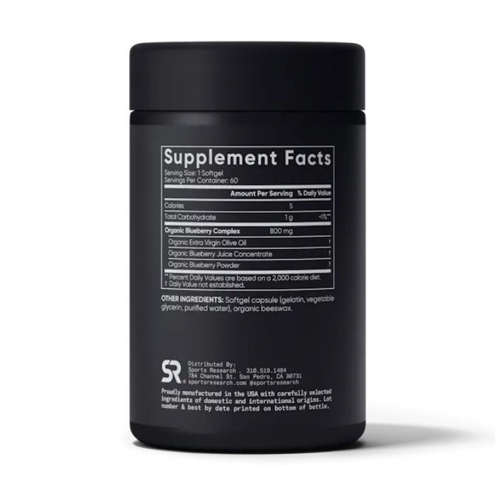 Blueberry Concentrate 800mg - 60 softgels — офіційна ціна та характеристики
