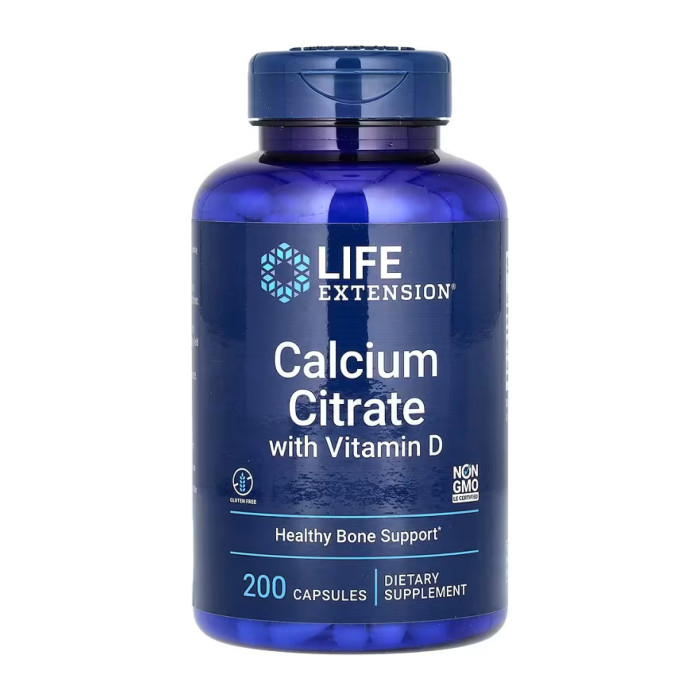 Calcium Citrate with Vitamin D - 200 caps — офіційна ціна та характеристики