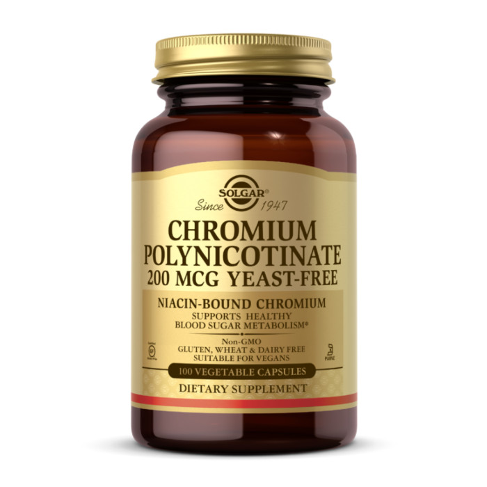 Chromium Polynicotinate 200mcg YeastFree - 100 vcaps — офіційна ціна та характеристики