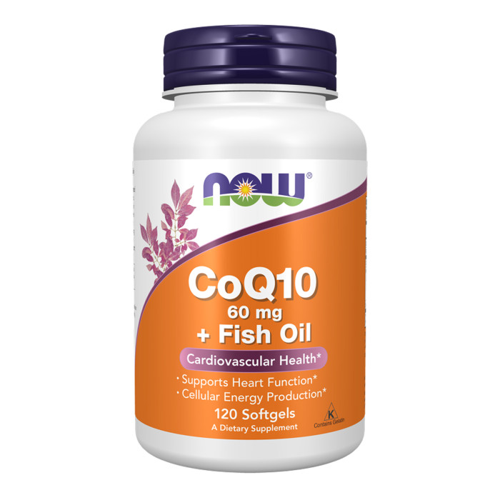 CoQ10 60mg + Fish Oil - 120 sgels (Пошкоджена банка) — офіційна ціна та характеристики