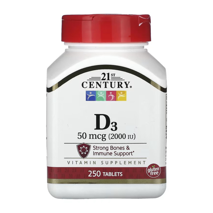 D3 50 mcg (2000 IU) - 250 tabs — офіційна ціна та характеристики