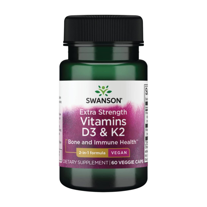 Extra Strength D3 & K2 5000 Iu & 100mcg - 60 vcaps — офіційна ціна та характеристики