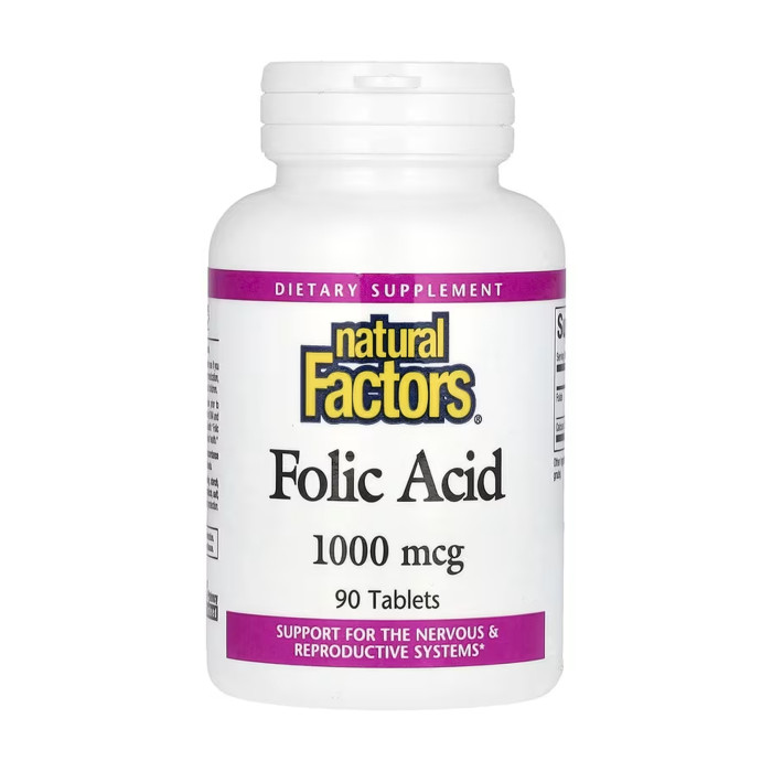 Folic Acid 1mg - 90 tabs — офіційна ціна та характеристики