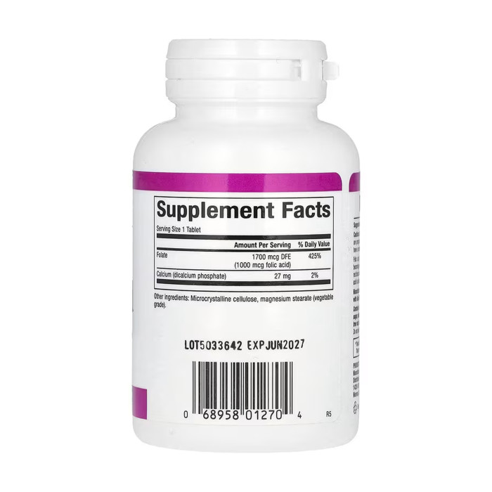 Folic Acid 1mg - 90 tabs — офіційна ціна та характеристики