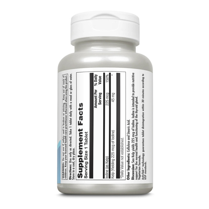 Kelp Iodine 225mcg - 250 tabs — офіційна ціна та характеристики