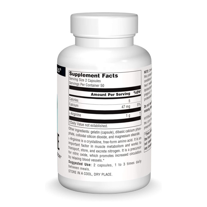 L-Arginine 500 mg - 50 tabs — офіційна ціна та характеристики
