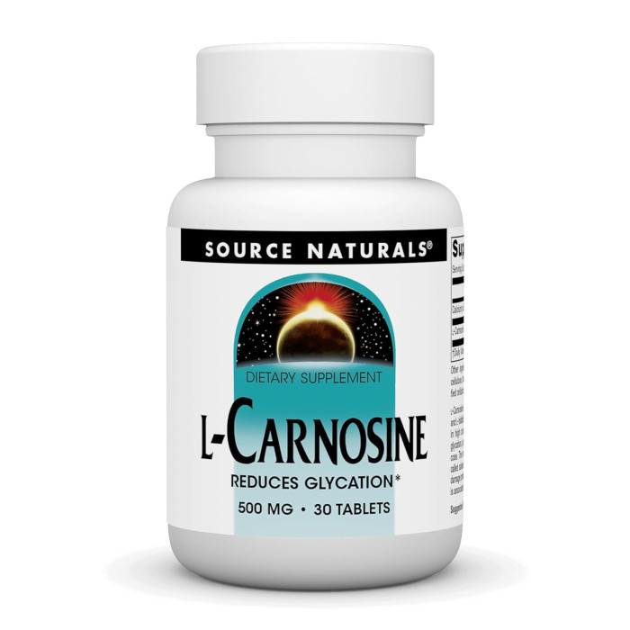 L-Carnosine 500 mg - 30 tabs — офіційна ціна та характеристики