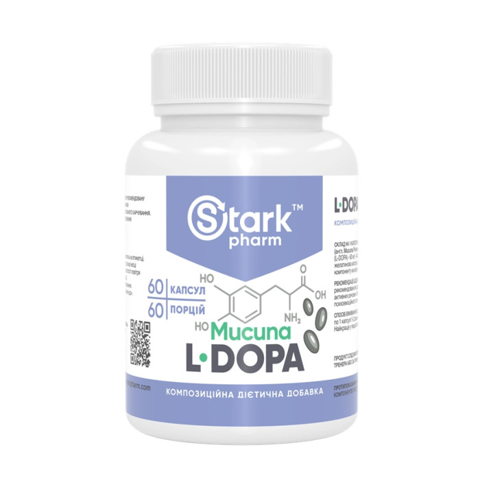 L-Dopa Mucuna 400mg - 60 caps — офіційна ціна та характеристики
