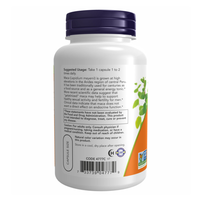 Maca 750mg - 90 vcaps — офіційна ціна та характеристики