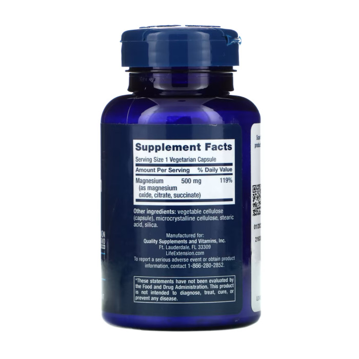 Magnesium Caps 500 mg - 100 vcaps — офіційна ціна та характеристики