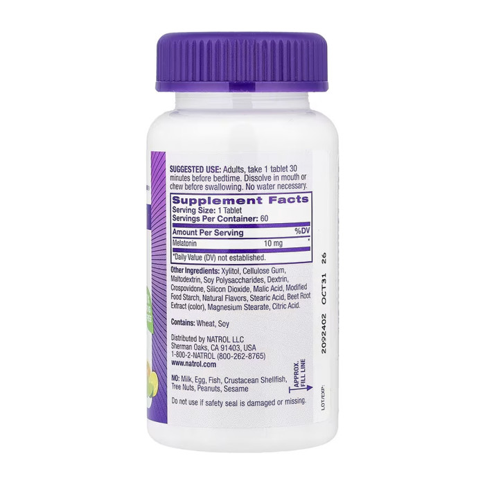 Melatonin 10mg - 60 tabs — офіційна ціна та характеристики