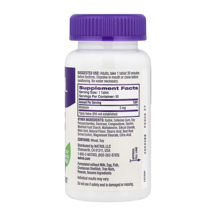 Melatonin 5mg - 90 tabs — офіційна ціна та характеристики