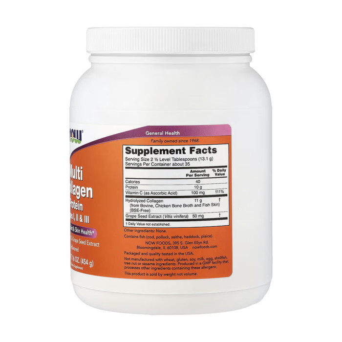 Multi Collagen Protein - 454g Unflavored — офіційна ціна та характеристики