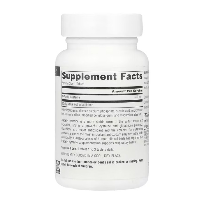 N-Acetyl Cysteine 600mg - 60 tabs — офіційна ціна та характеристики