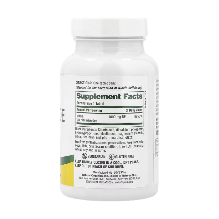 Niacinamide 1000mg - 90 tabs — офіційна ціна та характеристики