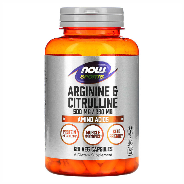 Arginine 500mg Citruline 250mg - 120 vcaps — офіційна ціна та характеристики
