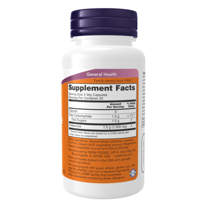 D-Mannose 500mg - 240 vcaps — офіційна ціна та характеристики