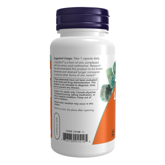 L-Optizinc(R) 30mg+Copper - 100 vcaps — офіційна ціна та характеристики
