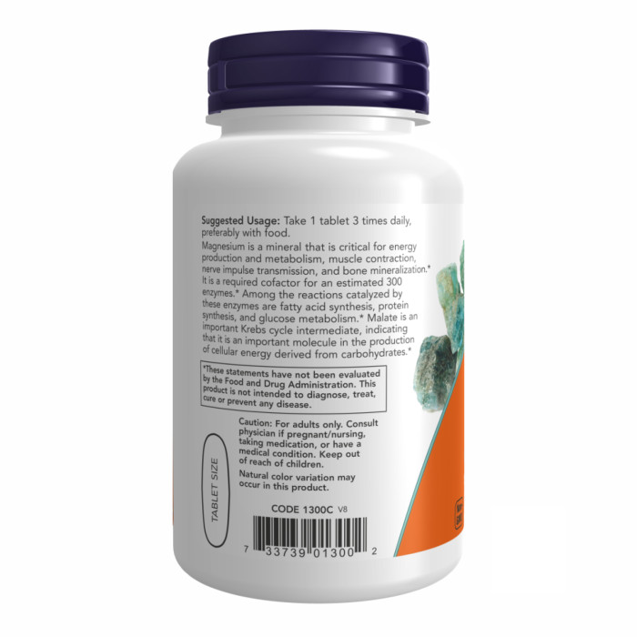 Magnesium Malate 1000mg - 180 tabs — офіційна ціна та характеристики