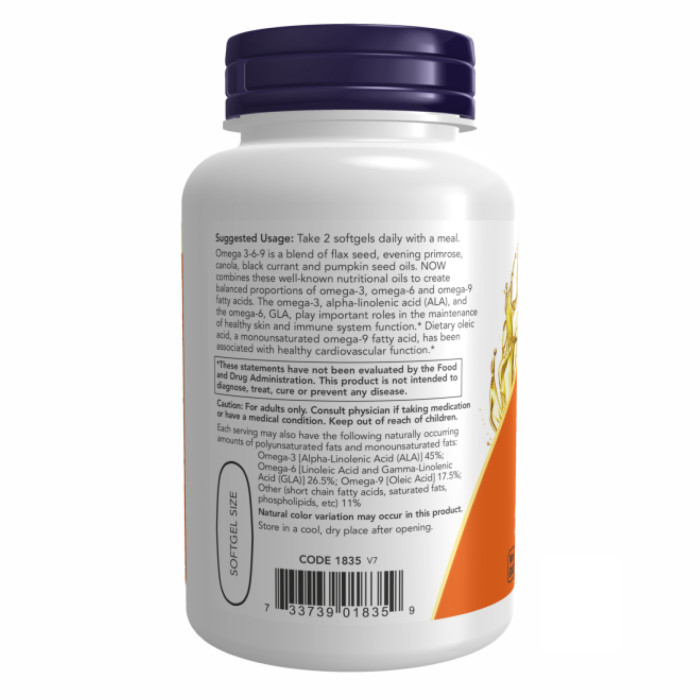 Omega 3-6-9 1000 mg - 250 Softgels — офіційна ціна та характеристики