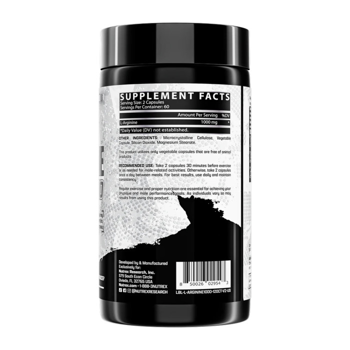 L-Arginine 1000 - 120ct — офіційна ціна та характеристики
