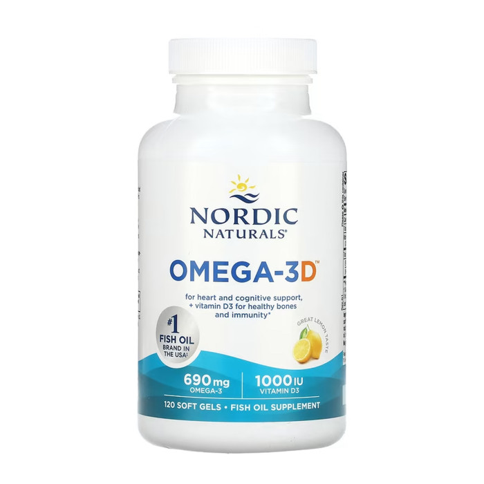 Omega-3D - 120 softgels — офіційна ціна та характеристики