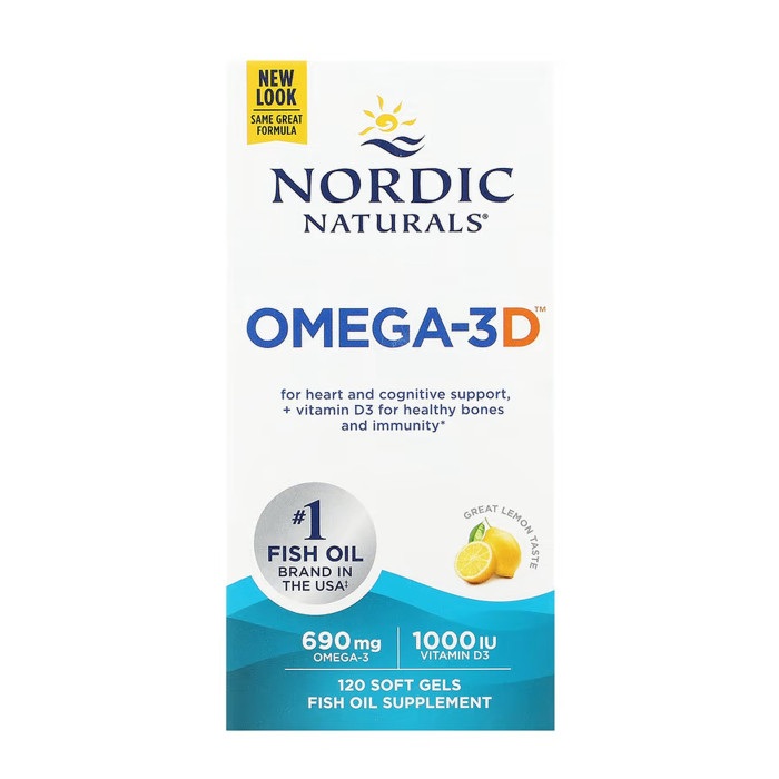 Omega-3D - 120 softgels — офіційна ціна та характеристики