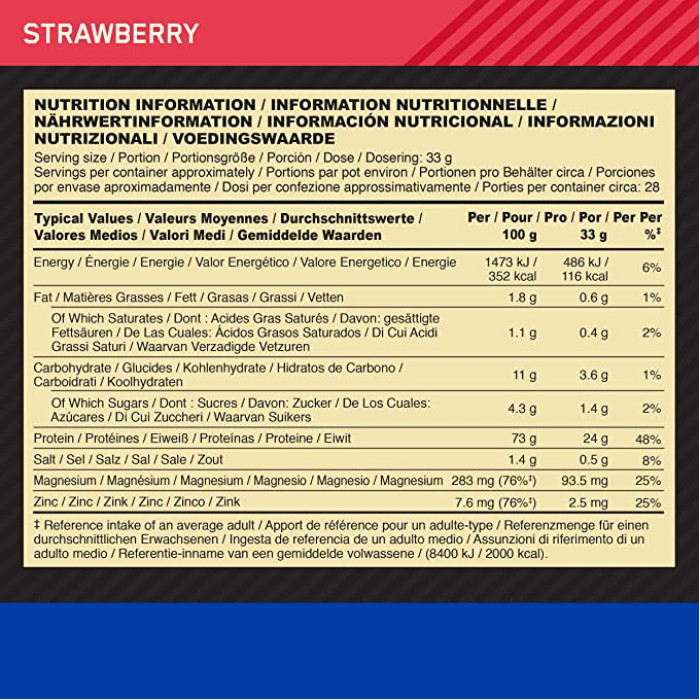 Casein - 924g Strawberry