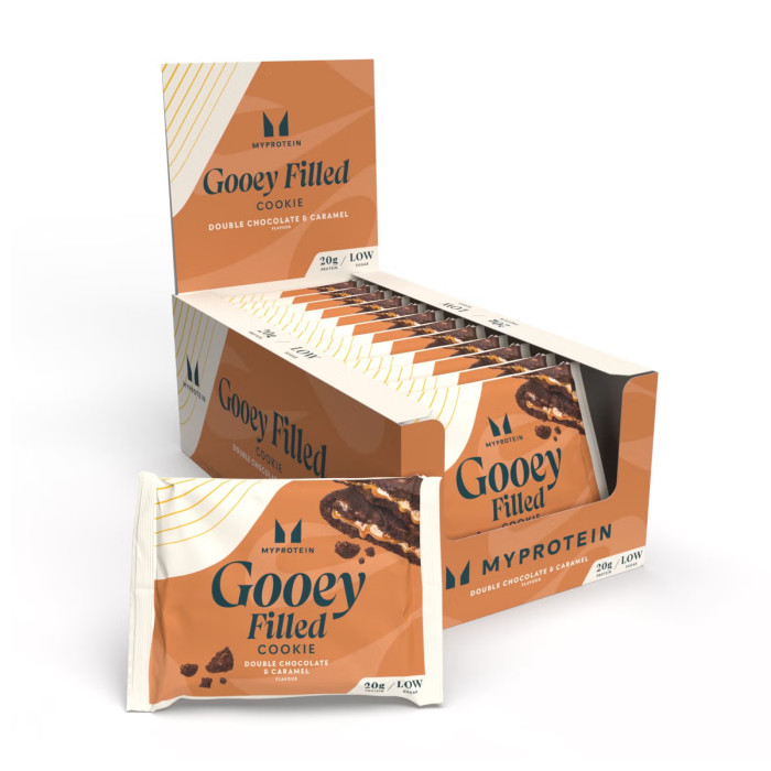 Protein Filled Cookie - 12x75g Double Chocolate and Caramel (До 05.26) — офіційна ціна та характеристики