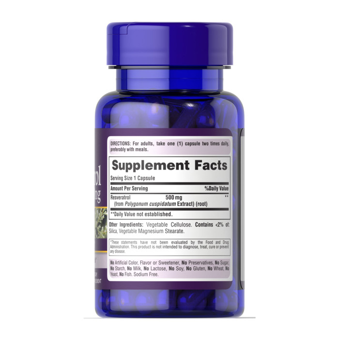 Resveratrol 500 mg - 30 caps — офіційна ціна та характеристики