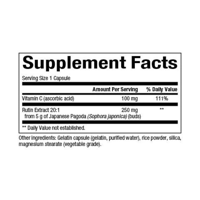 Rutin 250mg - 90 caps — офіційна ціна та характеристики
