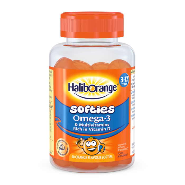 Softies Omega-3 & Multivitamin - 60 softgels Orange