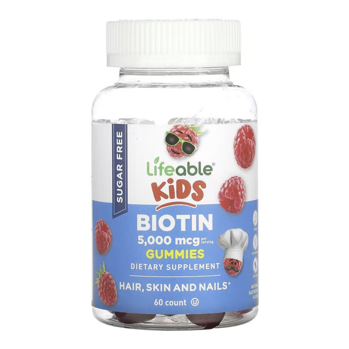 Biotin 5,000mcg Kids Sugar Free - 60 gummies — офіційна ціна та характеристики