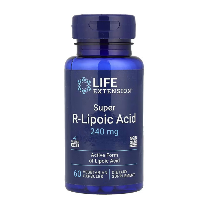 Super R-Lipoic Acid 240 mg - 60 vcaps — офіційна ціна та характеристики