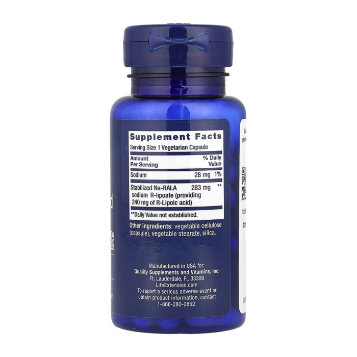 Super R-Lipoic Acid 240 mg - 60 vcaps — офіційна ціна та характеристики