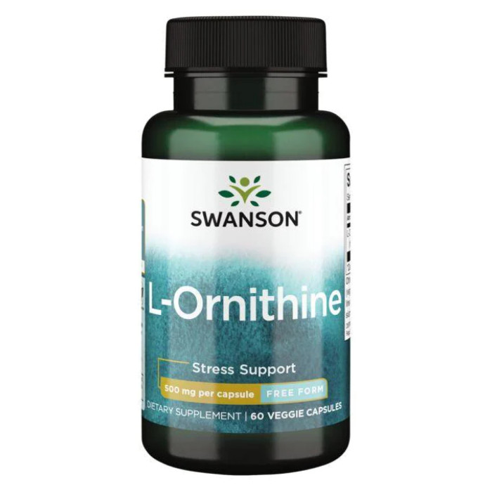 L-Ornithine 500mg - 60veg caps — офіційна ціна та характеристики