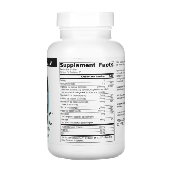 Ultimate Ascorbate C™ 1000mg - 100 tabs