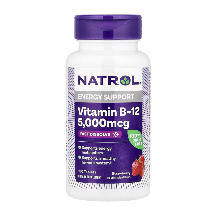 Vitamin B-12 5000mcg - 100 tabs — офіційна ціна та характеристики