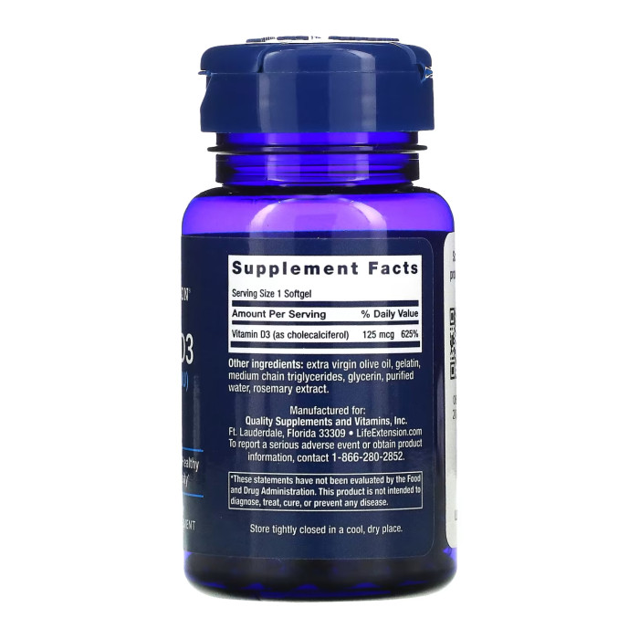 Vitamin D3 125 mcg (5000 IU) - 60 softgels — офіційна ціна та характеристики