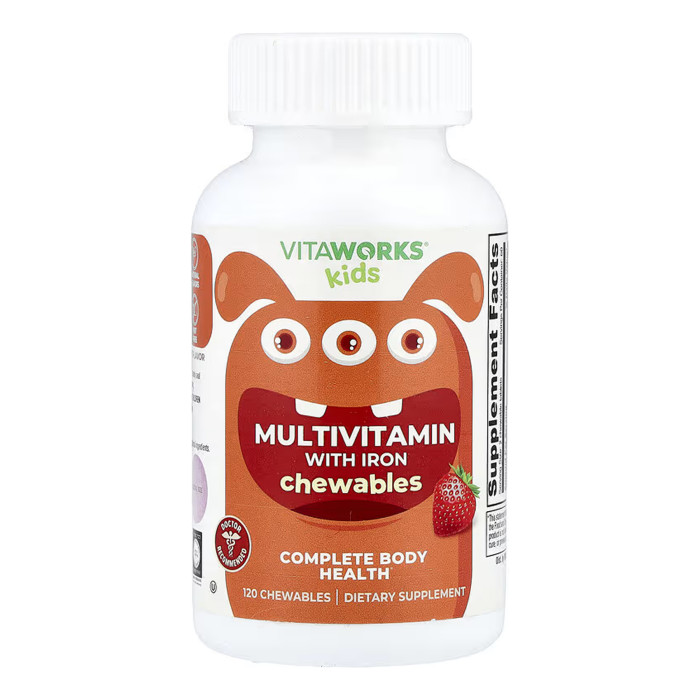 VitaWorks Kids Multivitamin with Iron - 120 chewables — офіційна ціна та характеристики